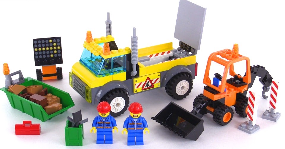 JANGBRiCKS LEGO reviews & MOCs: LEGO Juniors Road Work Truck