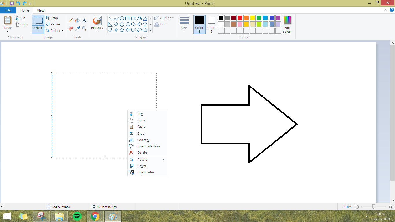 Cara mengcopy-Paste gambar di Paint