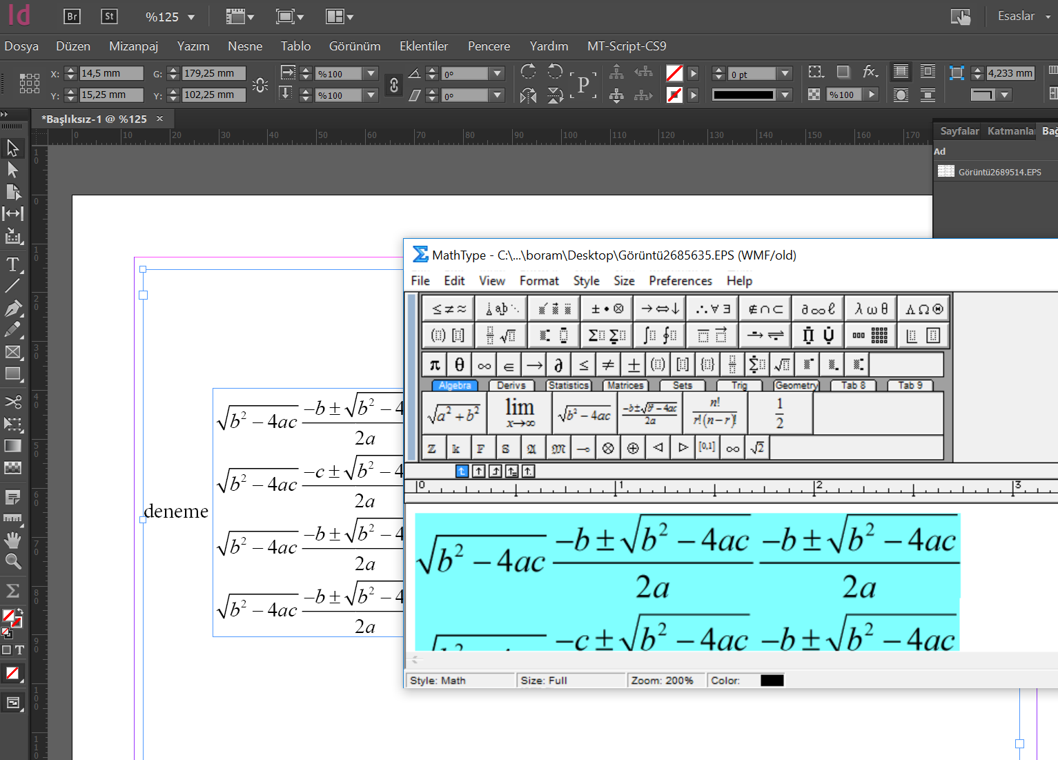 Indesign Mathematical Formulas – KOSFY