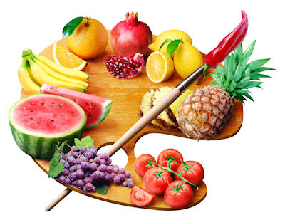 Paleta de las frutas - Fruit palette - Comer saludable
