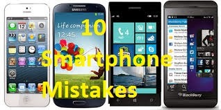 10 dangerous smartphone mistakes users make.