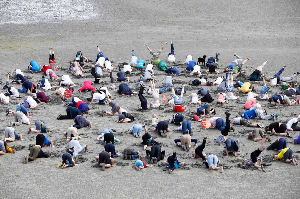 Nothing To Do With Arbroath Climate change protesters buried their