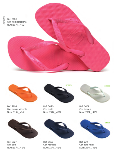 chinelo havaianas coleção 2019