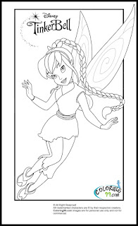 tinkerbell and friends fawn coloring pages