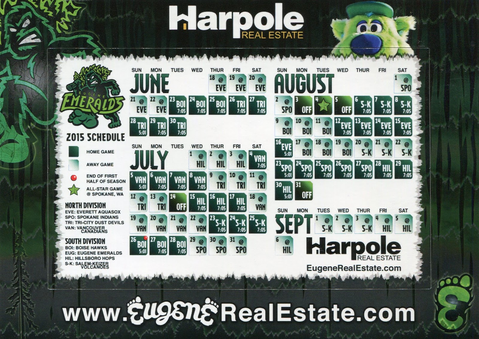 Eugene Emeralds Seating Chart