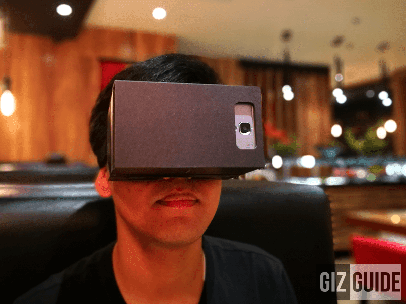 While watching movies on VR