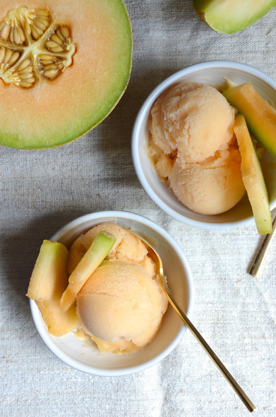 Simple Cantaloupe Sorbet Always Order Dessert