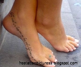 Tatoos On Feet Free Tattoo Pictures