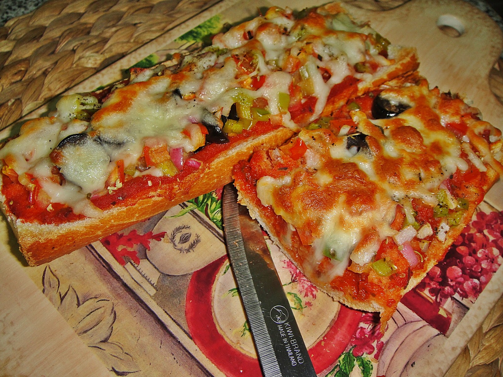багет пицца в духовке фото 12