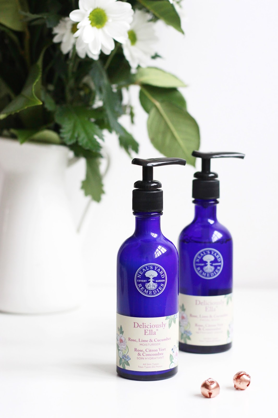 A Neal's Yard Rose, Lime and Cucumber Duo Pint Sized Beauty