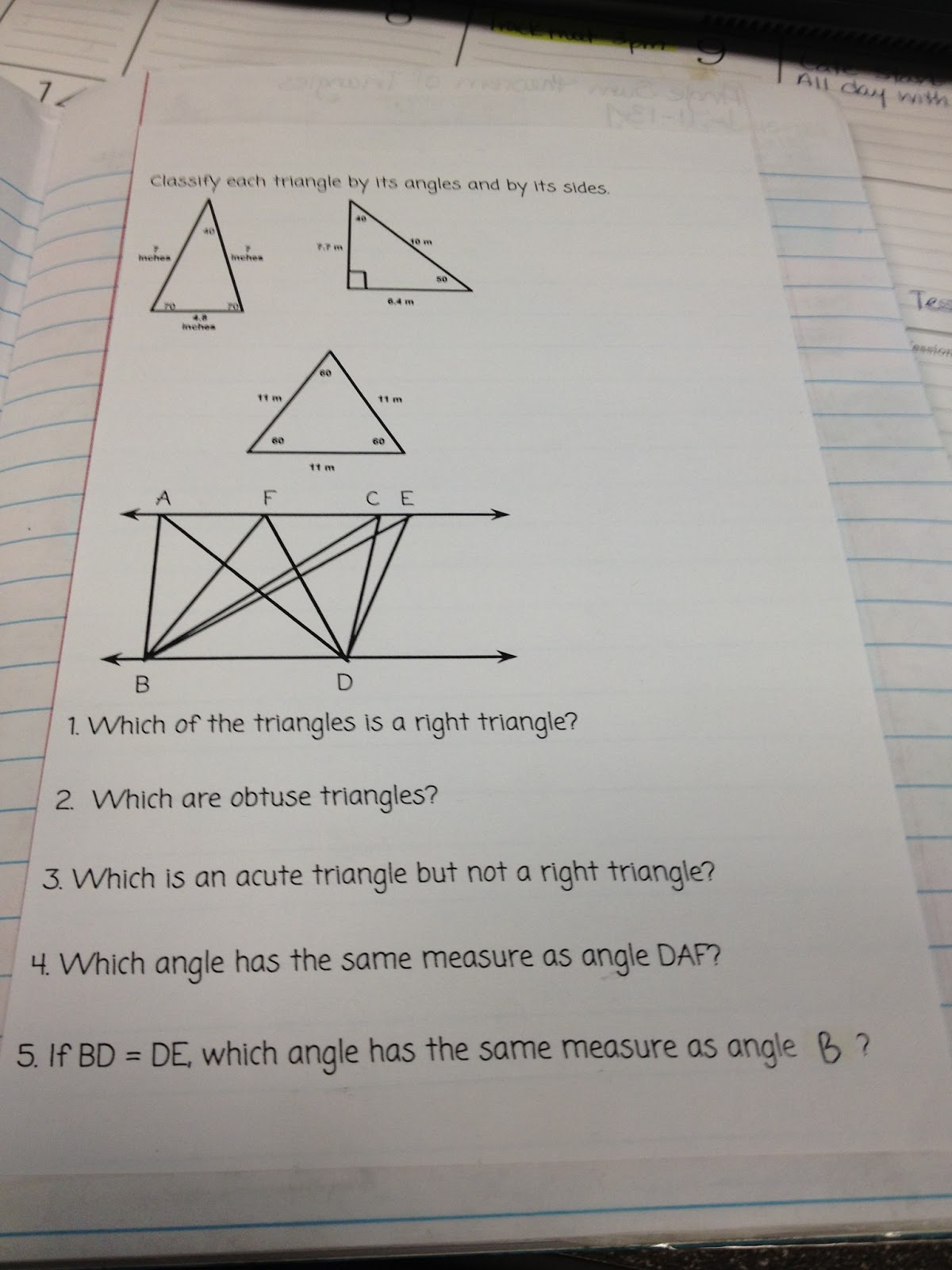 Teaching in Special Education: Naming Triangles