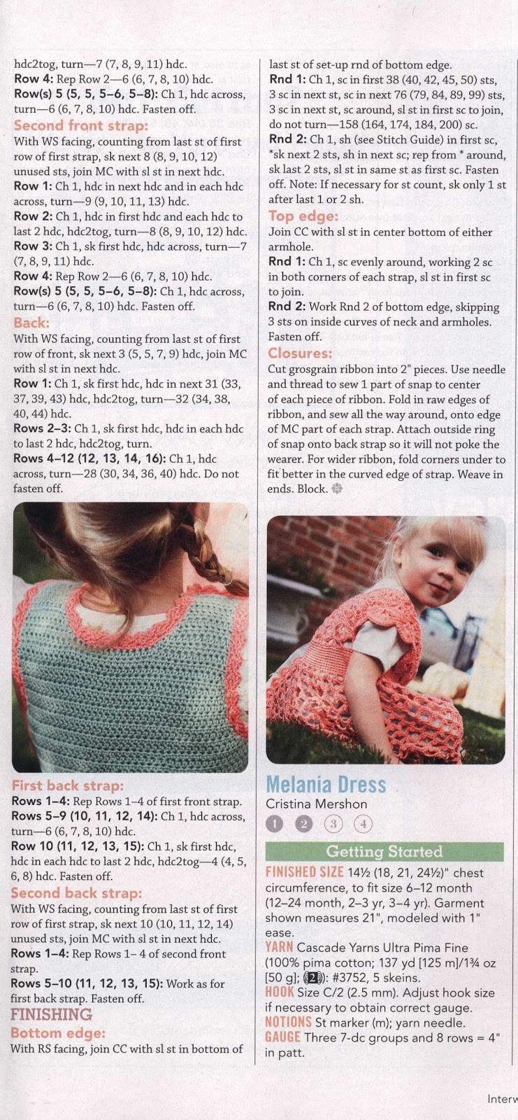 Free English Crochet patterns for free vintage crochet baby dress