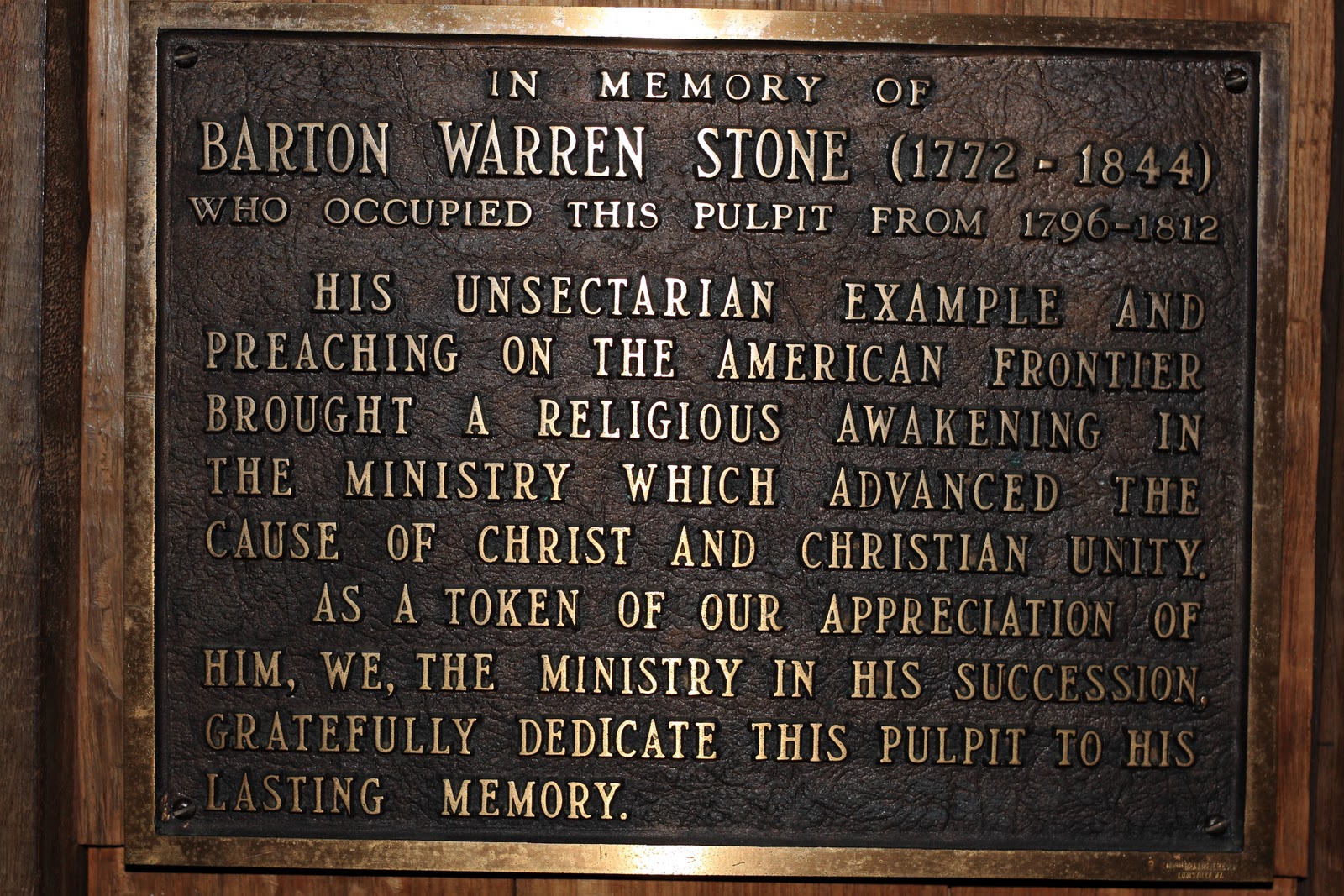 Seeing Through a New Lens: Cane Ridge Meeting House