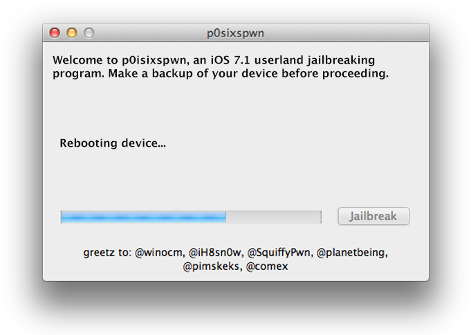 Jailbreaking iOS 7.1