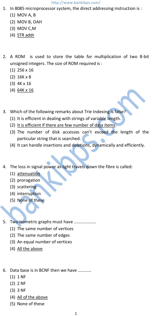 it officer model question paper