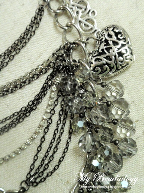 My BEADialogy...: Metal Fever - Mixed Charms n chains Necklace n ...