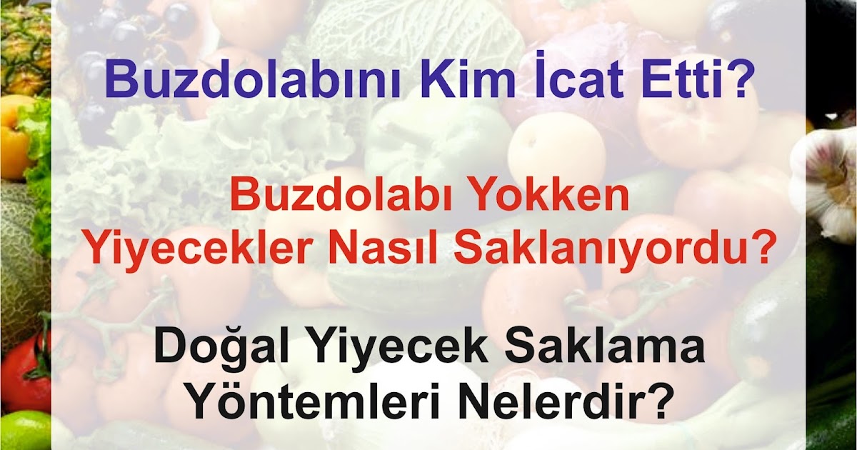 Eskiden Buzdolabı Yokken Yiyecekler Nasıl Saklanıyordu Bilgi Veren