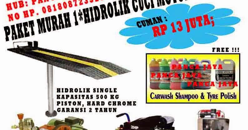 Paket Cuci Motor Hidrolik Spare Part Motor Jakarta 