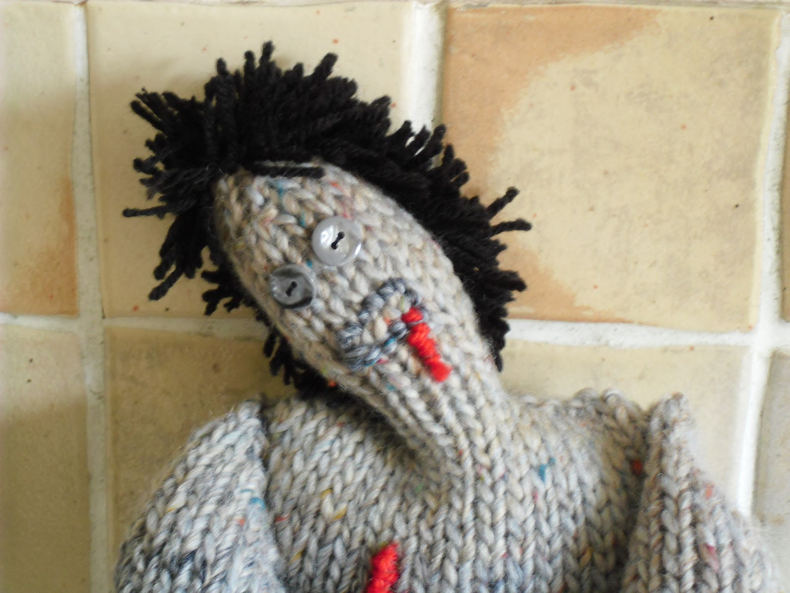 Drew Designs Knitted Zombie, Eat Your Heart Out!