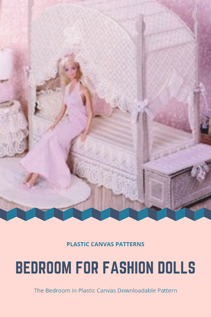 Make Doll Furniture for Fashion dolls using plastic canvas