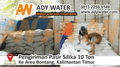 Pengiriman pasir silika 10 ton ke Area Bontang Pengiriman pasir silika 10 ton ke Area Bontang