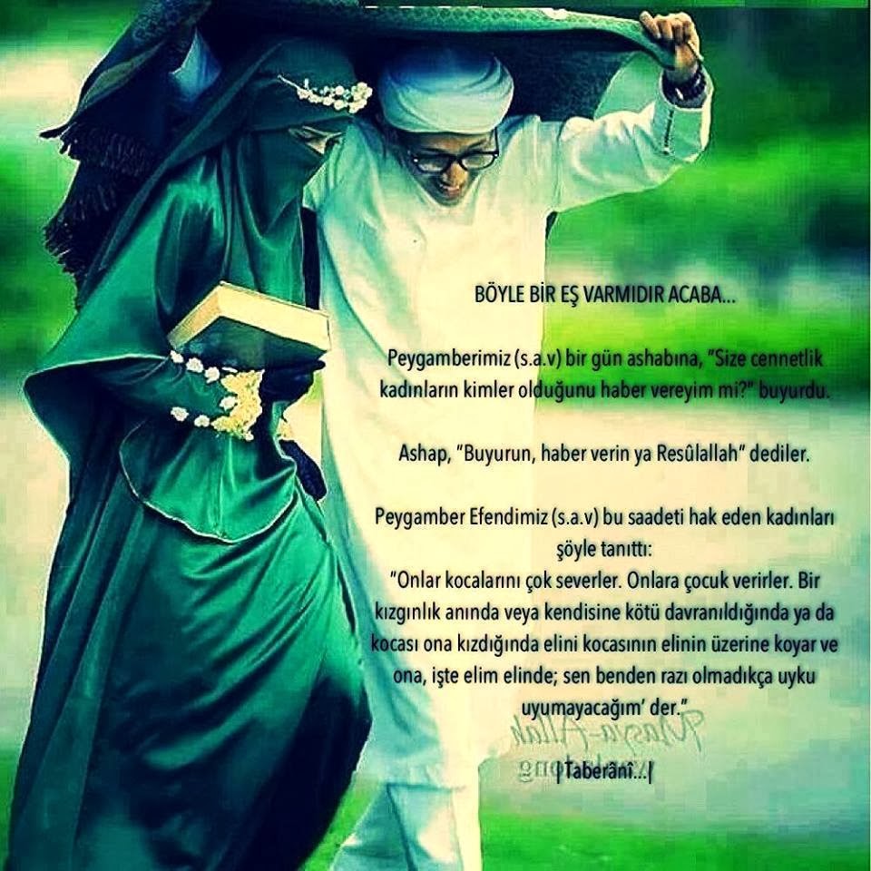 Dinine bağlı , eşine değer veren , tam bir müslüman aile olabilecek