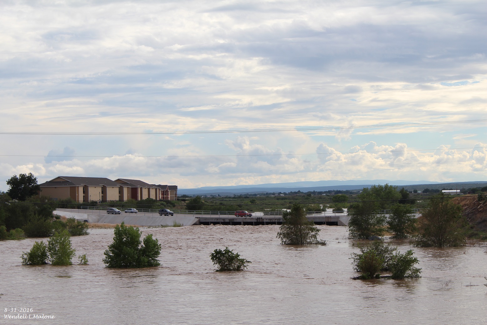 Flash Flooding On Normally Dry Dark Canyon Arroyo In Carlsbad, NM