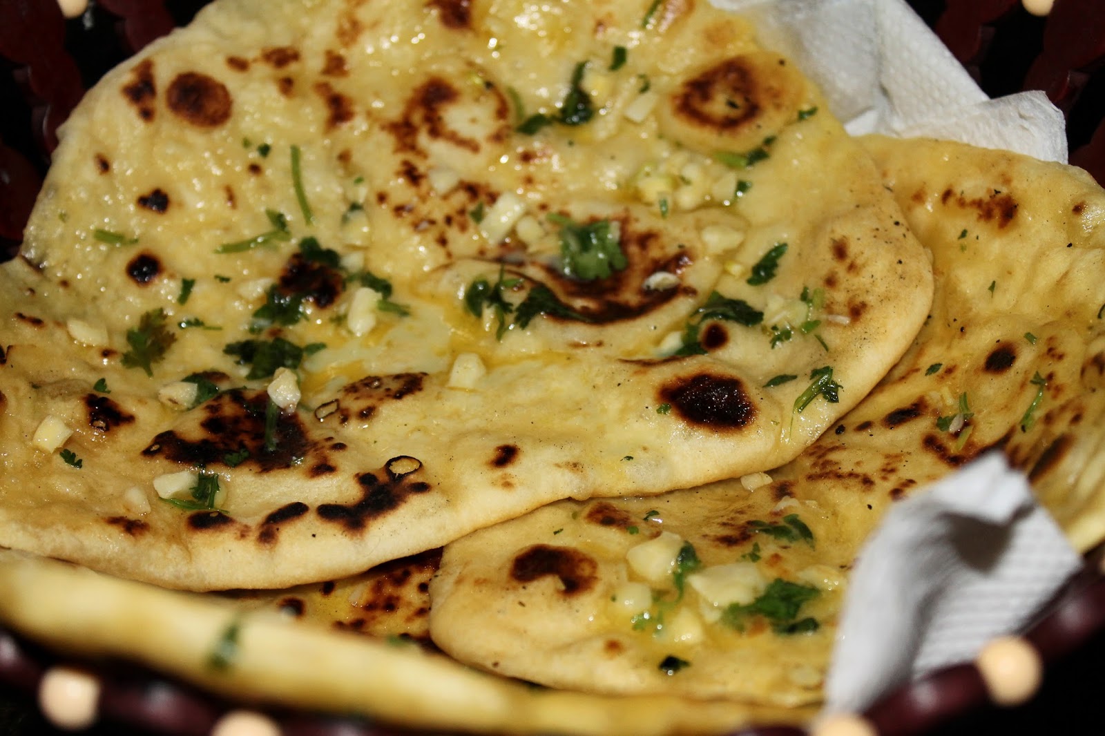 DelightFulDishes No yeast No Eggs Garlic Butter Naan