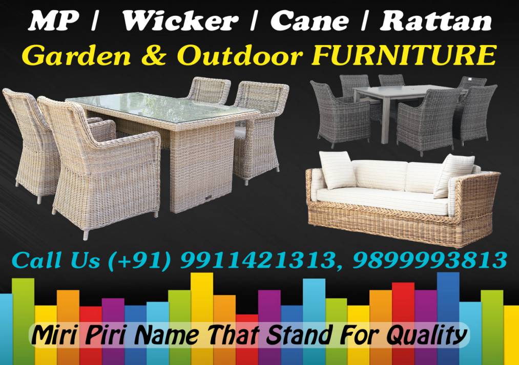 Outdoor Garden Rattan Cane Wicker Furniture Manufacturers & Suppliers in Delhi, India