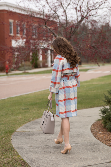 Chic Plaid Winter Coat Holiday Style