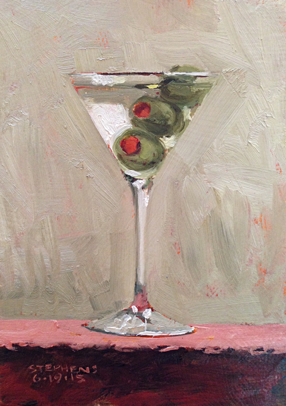 Daily Painting Martini 5x7