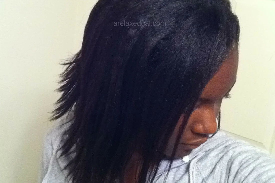 Wash Day 1 Week Post Relaxer Touch Up In A New State | A Relaxed Gal