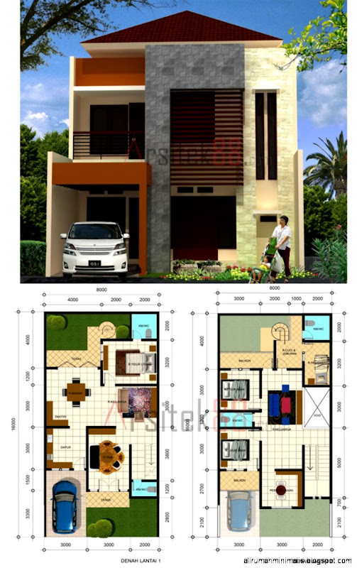 Desain Rumah  Minimalis  Dua  Lantai  Design Rumah  Minimalis 