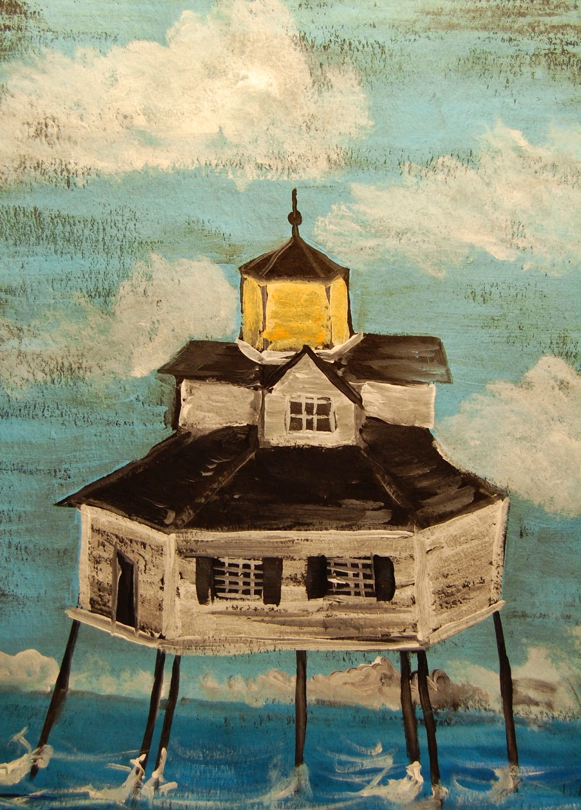 Coastal Art Loran Chavez Black Tar Paper paintings and the Mobile