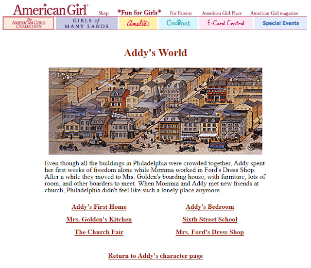 Living A Doll's Life : *FEATURE* Addy's Interactive Pages - 2004