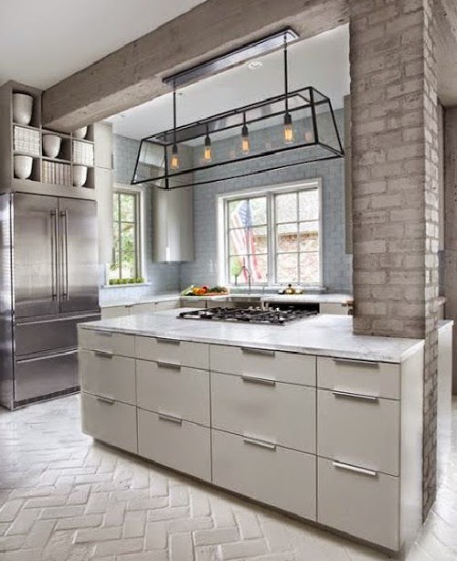 Kitchen with Neutral Color Palette (Brick Grey)