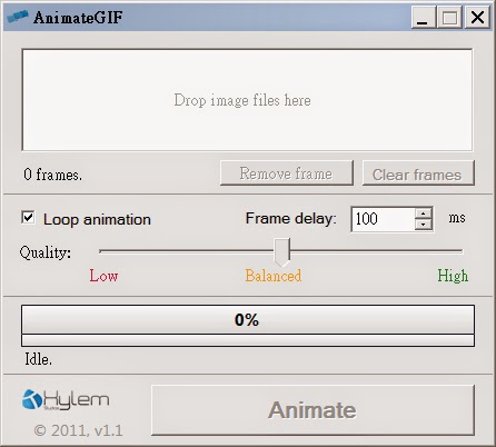 超簡單的GIF動態動畫圖片製作工具，最新版AnimateGif 綠色免安裝版！