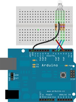 Arduino & Tri-Colored LEDs