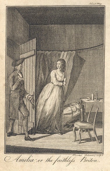 Amelia: Or the Faithless Briton frontispiece