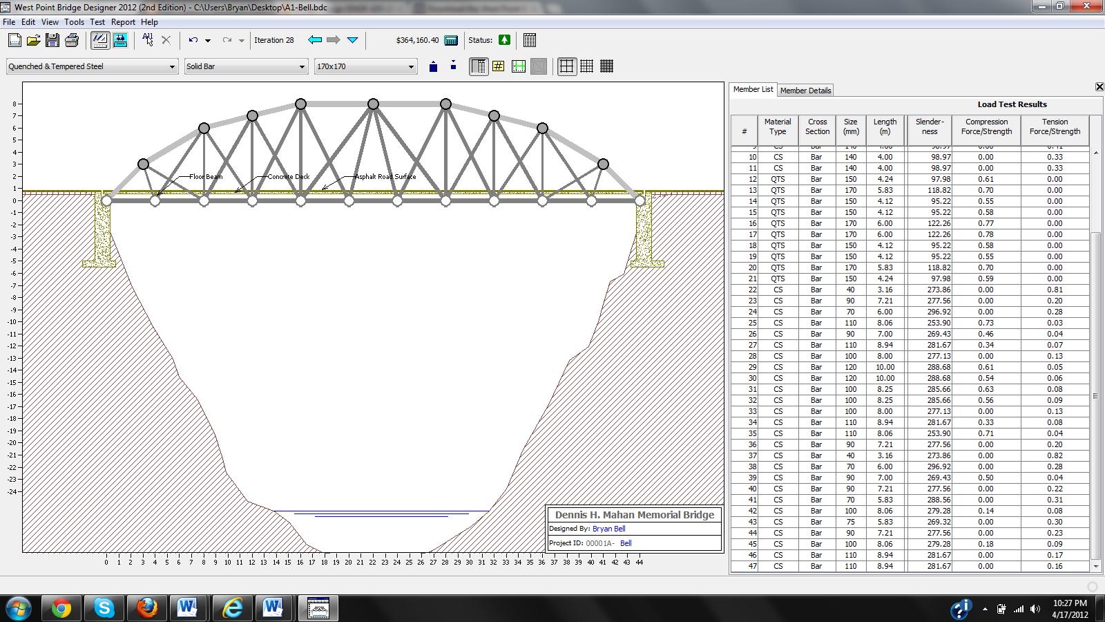Group 035-04: Bridge Design Competition: April 2012
