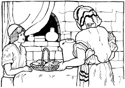 coloring loaves fishes matthew sheet verse bible pages boy template jesus memory he hear