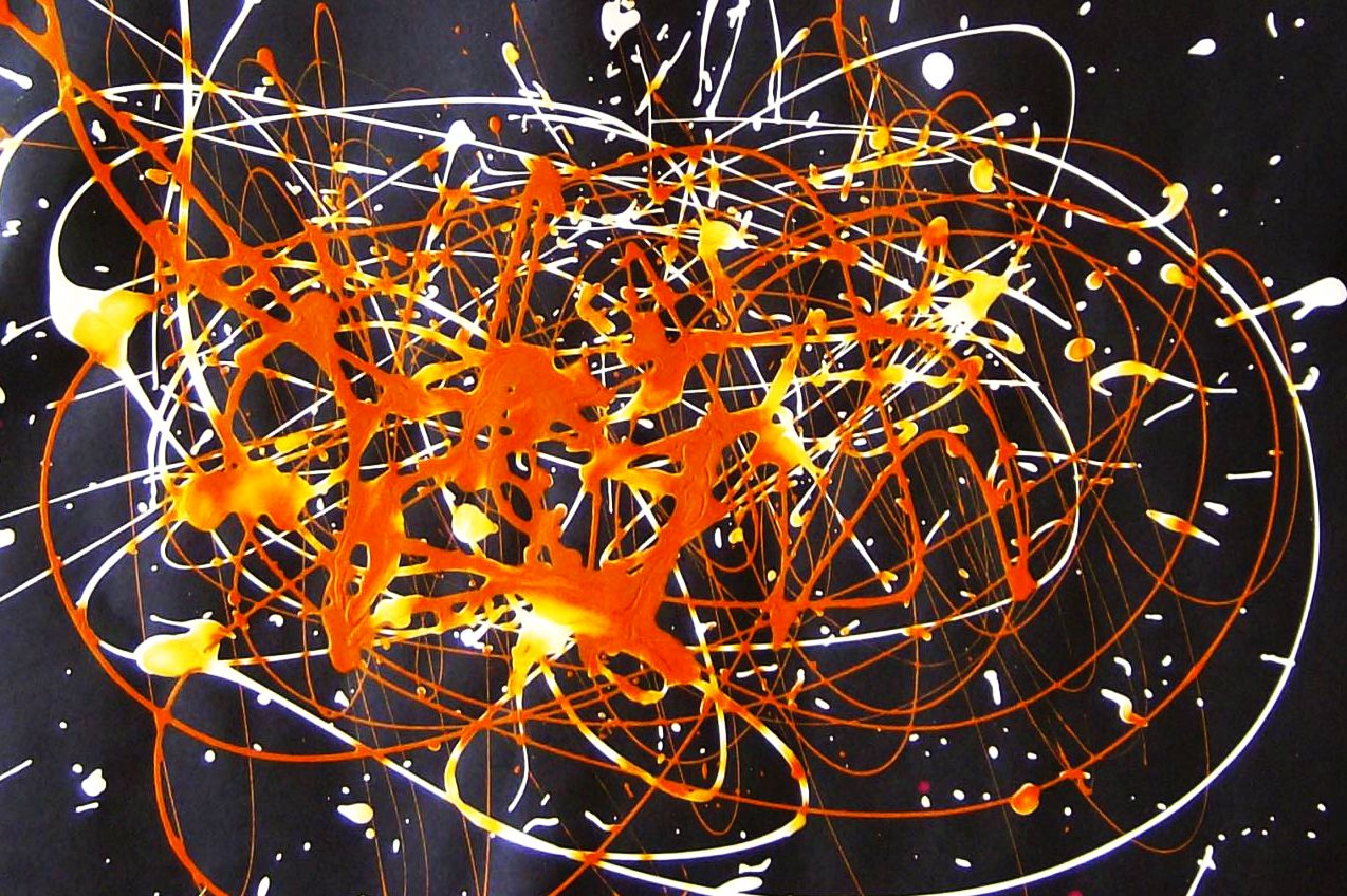 Blackfoot Art Center Painting Like Jackson Pollock