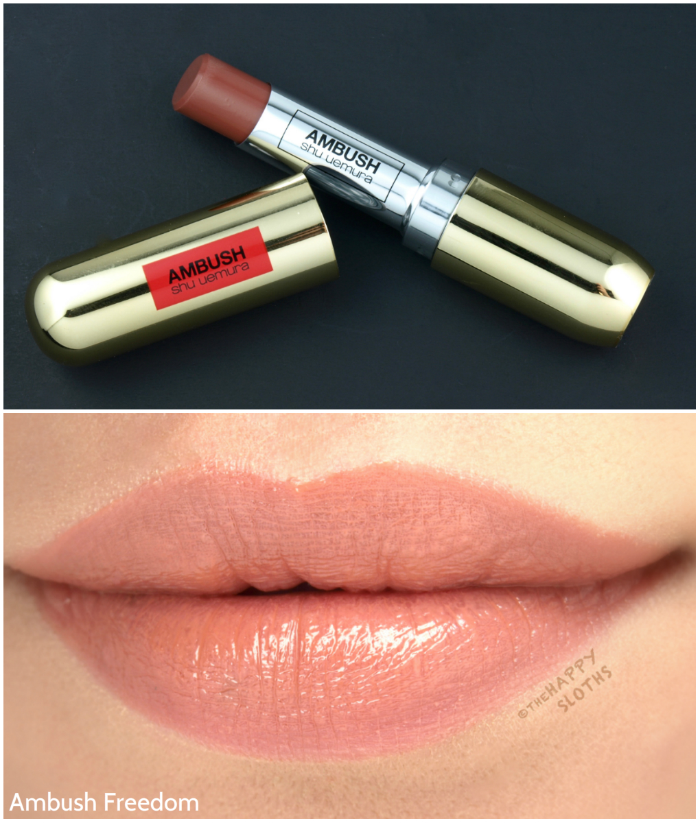 Shu Uemura x AMBUSH Collection | Rouge Unlimited Sheer Shine Lipstick in "Ambush Freedom": Review and Swatches