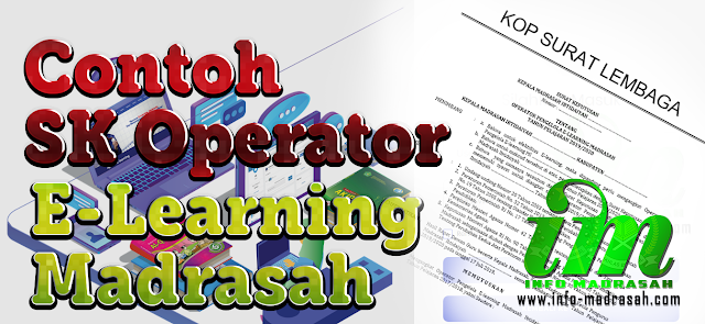 Contoh SK Operator E-Learning Madrasah - Format Microsoft Word 