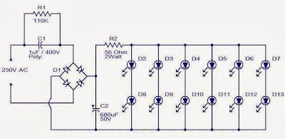 LED light circuits 220V AC - Electronic Knowledge Share