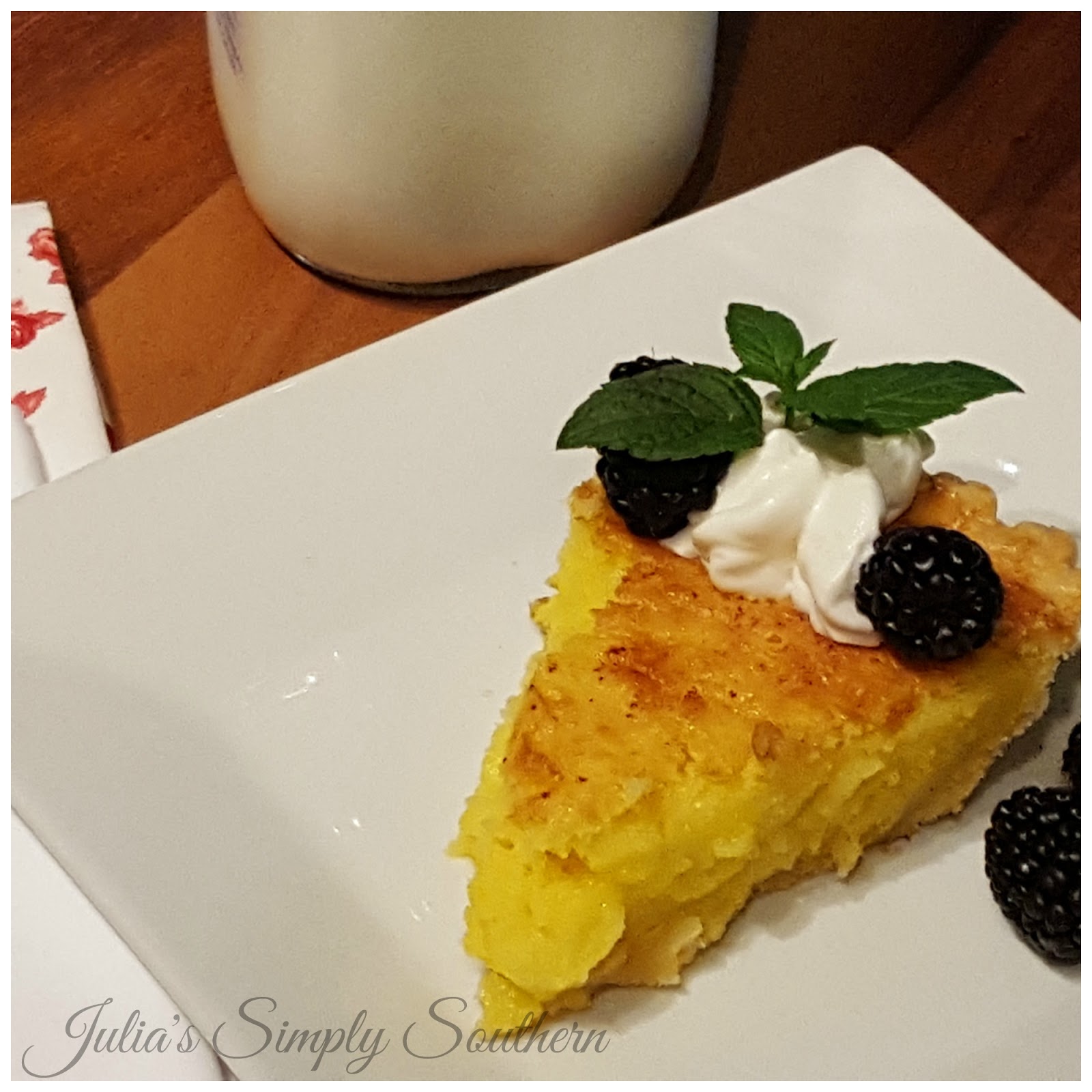Julia's Simply Southern Buttermilk Pie
