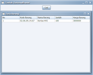 Cara Membuat JInternalFrame di Java Swing