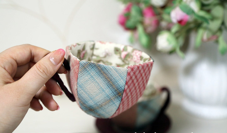 How to sew a Patchwork Teapot and Cups. DIY step-by-step tutorial. Souvenir, gift box. 