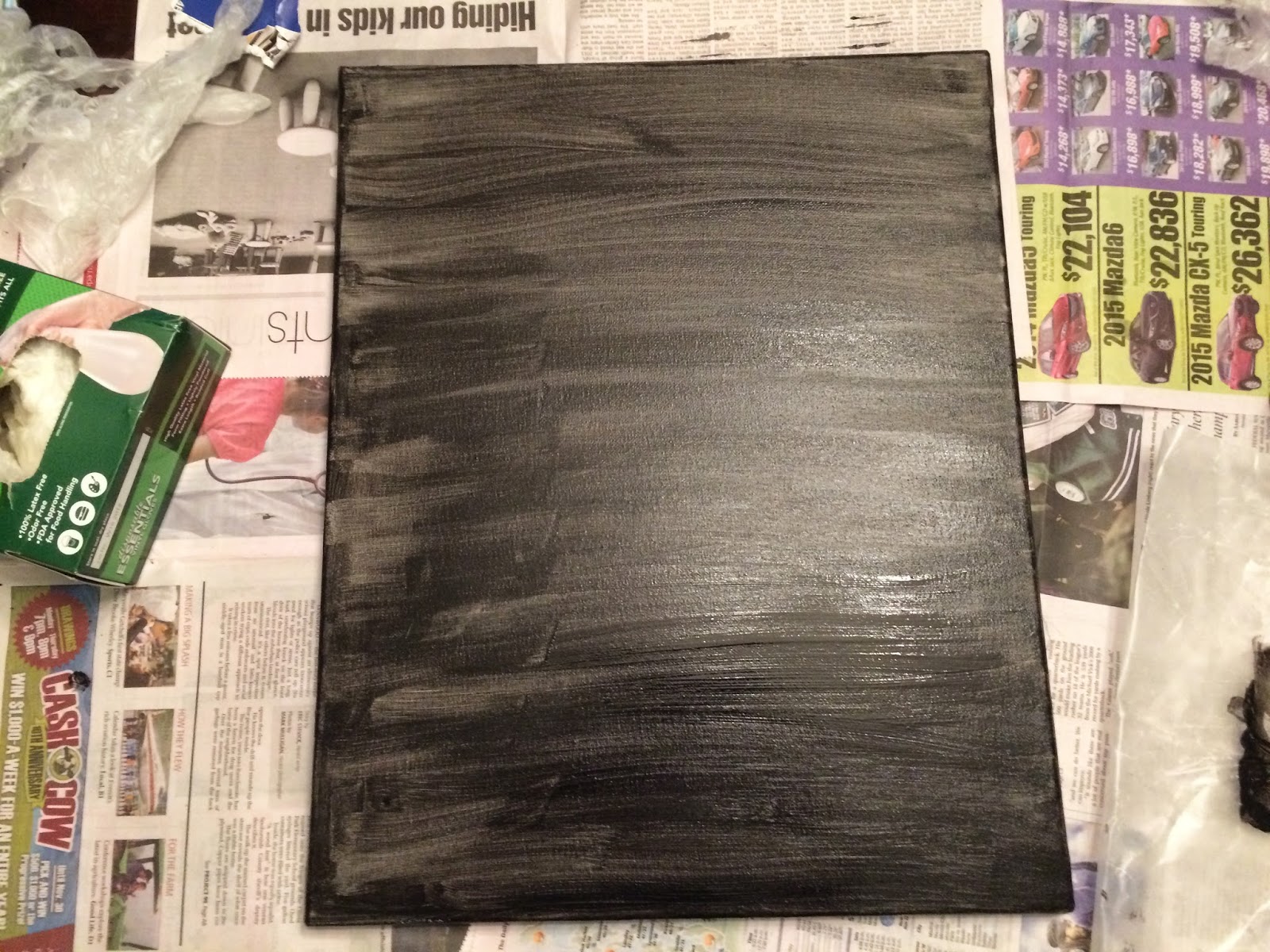 HowTo Chalkboard Canvas Decor The Adventures of Mighty Mo HowTo