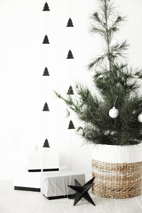 Inspiración para una decoración de Navidad nórdica